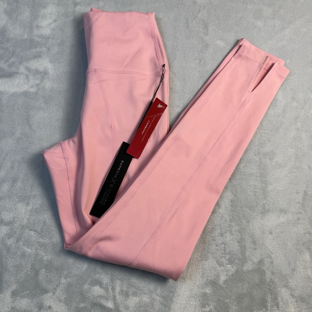 Carbon38 x EleVen Venus Williams Leggings Pink Split Hem XS New With Defects